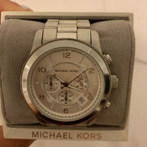 Authentic Michael Kors silver watch